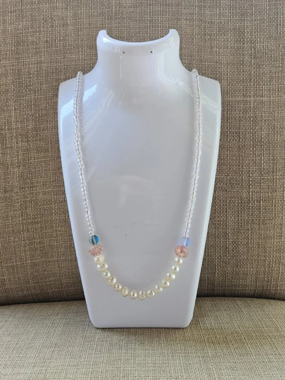 Women Necklace Beaded Faux Pearl Fashion Jewelry Long Necklace Unbranded